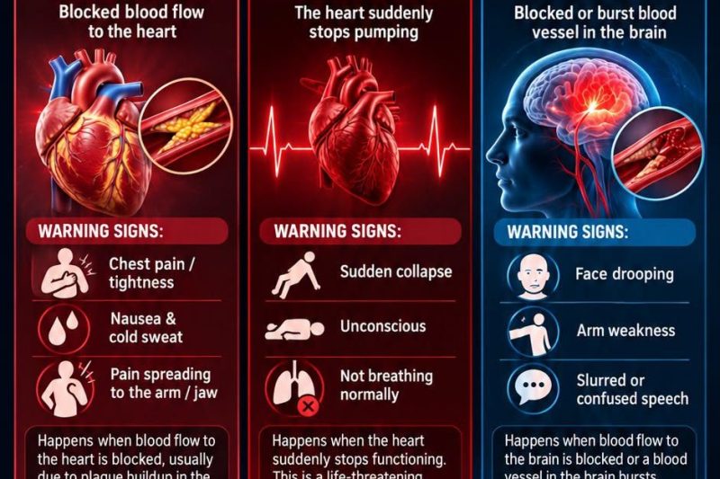 Heart Attack vs Cardiac Arrest vs Stroke: Know the Difference & How to Prevent Them Through Diet