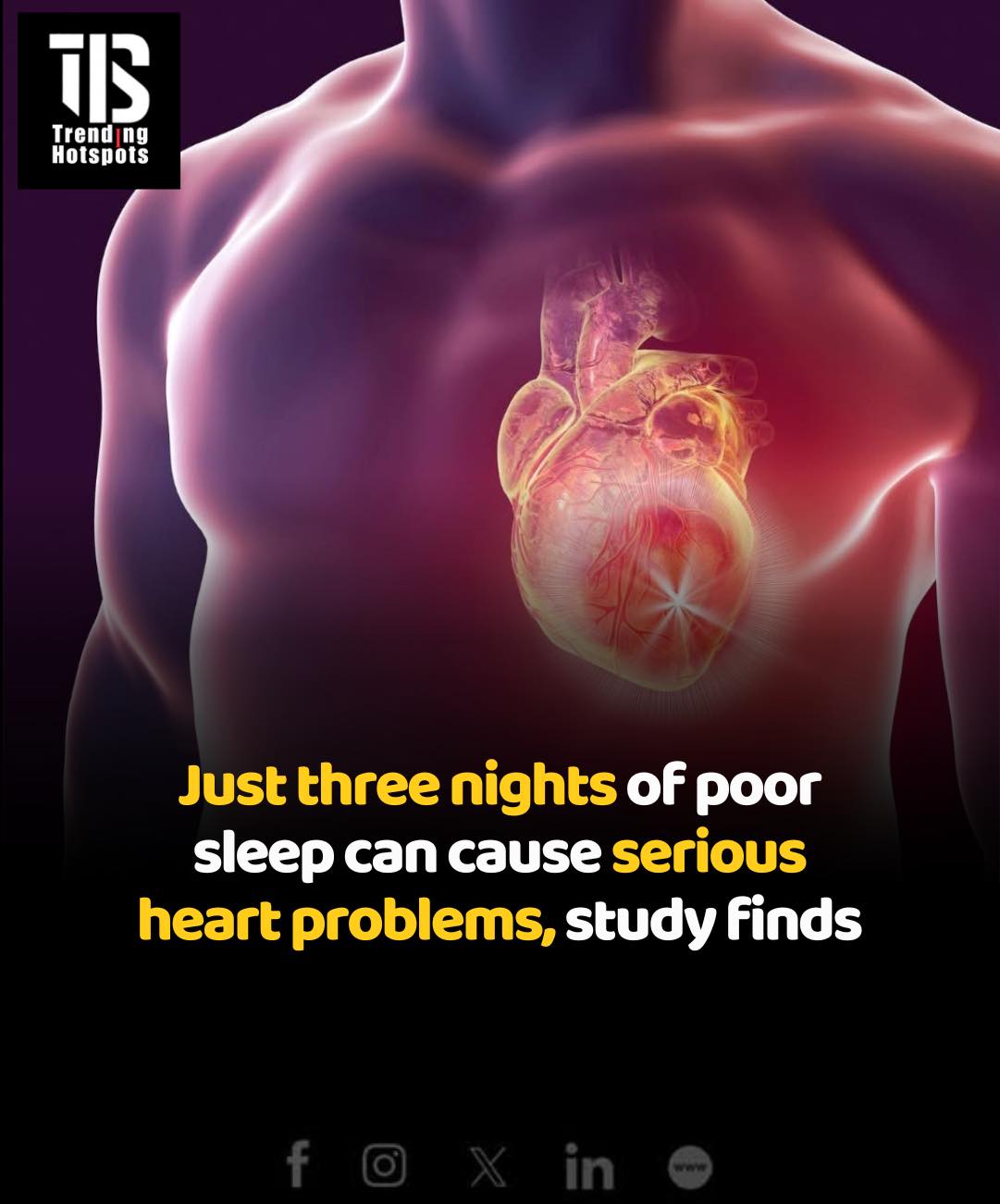 poor sleeps causes heart damage